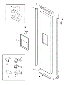 06 - Freezer Outer Door (Gc2228geh3 / 5 / 9) parts for Admiral Refrigerator GC2228GEH3 from AppliancePartsPros.com