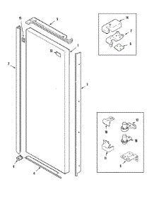 08 - Fresh Food Outer Door (Gc2228geh3 / 5 / 9) parts for Admiral Refrigerator GC2228GEH3 from AppliancePartsPros.com