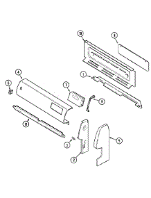 02 - Control Panel parts for Admiral Range GC3211SXAW from AppliancePartsPros.com