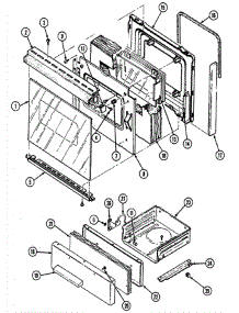 02 - Door / Drawer parts for Admiral Range GC3277XUWM from AppliancePartsPros.com