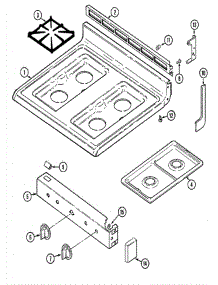 04 - Top Assembly parts for Admiral Range GC3277XUWM from AppliancePartsPros.com