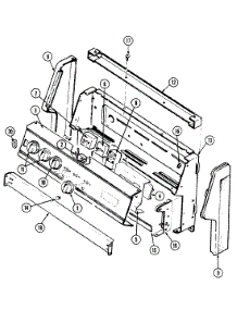 02 - Control Panel parts for Crosley Range GC3531WUW from AppliancePartsPros.com