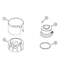 02 - Front View parts for Jenn-Air Disposer GC75 from AppliancePartsPros.com
