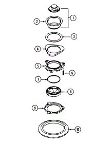 03 - Sink Flange parts for Jenn-Air Disposer GC75 from AppliancePartsPros.com
