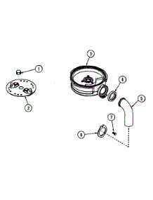 04 - Upper Housing (Grinding) parts for Jenn-Air Disposer GC75 from AppliancePartsPros.com