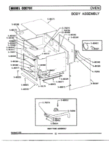 03 - Body Assembly parts for Maytag Range GCCE701 from AppliancePartsPros.com
