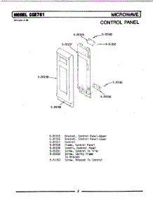 06 - Control Panel-Microwave parts for Maytag Range GCCE701 from AppliancePartsPros.com