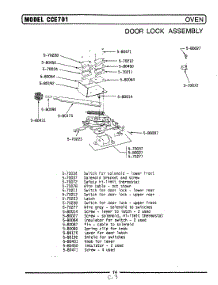 10 - Door Lock Assembly parts for Maytag Range GCCE701 from AppliancePartsPros.com