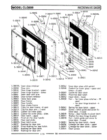 13 - Microwave Door parts for Maytag Range GCLG600 from AppliancePartsPros.com