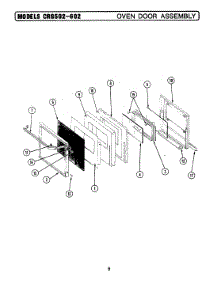 03 - Oven Assembly parts for Maytag Range GCRE800 from AppliancePartsPros.com