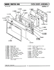 05 - Oven Door Assembly parts for Maytag Range GCRG800 from AppliancePartsPros.com