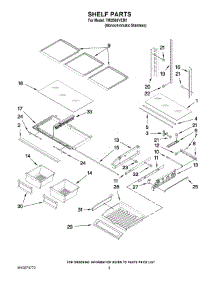 03 - Shelf Parts parts for Maytag Refrigerator 7MI2569VEM1 from AppliancePartsPros.com