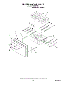 09 - Freezer Door Parts parts for Maytag Refrigerator 7MI2569VEM1 from AppliancePartsPros.com