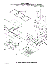 03 - Shelf Parts parts for Maytag Refrigerator MFI2569VEW1 from AppliancePartsPros.com