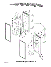07 - Refrigerator Door Parts parts for Maytag Refrigerator MFI2569VEB1 from AppliancePartsPros.com