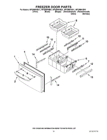 09 - Freezer Door Parts parts for Maytag Refrigerator MFI2569VEB1 from AppliancePartsPros.com