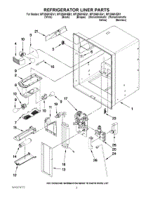 02 - Refrigerator Liner Parts parts for Maytag Refrigerator MFI2569VEM1 from AppliancePartsPros.com
