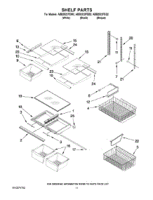 07 - Shelf Parts parts for Maytag Refrigerator ABB2522FEQ2 from AppliancePartsPros.com