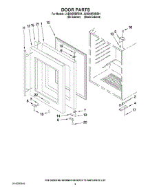 03 - Door Parts parts for Maytag Wine Cooler JUB248RBRS01 from AppliancePartsPros.com