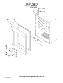03 - Door Parts parts for Maytag Wine Cooler JUB248LBCX01 from AppliancePartsPros.com