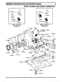 09 - Motor, Blower, Base Frame & Thermostats parts for Maytag Dryer GDG210 from AppliancePartsPros.com