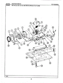 07 - Motor Drive parts for Maytag Dryer GDG212 from AppliancePartsPros.com