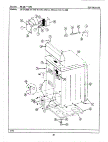 09 - Rear View parts for Maytag Dryer GDG212 from AppliancePartsPros.com
