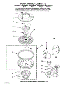 08 - Pump And Motor Parts parts for Maytag Dishwasher ADB2500AWW2 from AppliancePartsPros.com