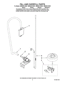 06 - Fill And Overfill Parts parts for Maytag Dishwasher MDB4651AWQ1 from AppliancePartsPros.com