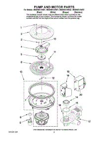 08 - Pump And Motor Parts parts for Maytag Dishwasher MDB4651AWS1 from AppliancePartsPros.com