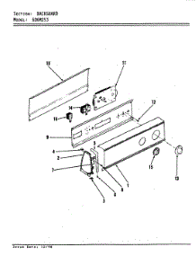 02 - Control Panel (Original) parts for Maytag Dryer GDGM253W from AppliancePartsPros.com
