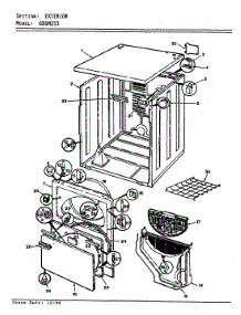 06 - Exterior (Original) parts for Maytag Dryer GDGM253W from AppliancePartsPros.com