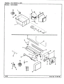 06 - Ice Maker & Bin parts for Admiral Refrigerator GDNS20M92 / CP10A from AppliancePartsPros.com