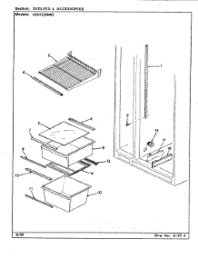 07 - Shelves & Accessories parts for Admiral Refrigerator GDNS20M92 / CP10A from AppliancePartsPros.com