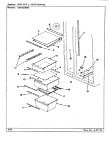 07 - Shelves & Accessories parts for Admiral Refrigerator GDNS22M92 / CP33A from AppliancePartsPros.com
