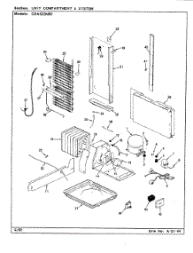 08 - Unit Compartment & System parts for Admiral Refrigerator GDNS22M92 / CP33A from AppliancePartsPros.com