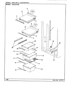 07 - Shelves & Accessories parts for Admiral Refrigerator GDNS24V92 / CP83A from AppliancePartsPros.com