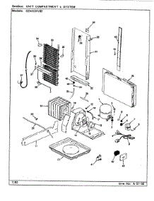 08 - Unit Compartment & System parts for Admiral Refrigerator GDNS24V92 / CP83A from AppliancePartsPros.com
