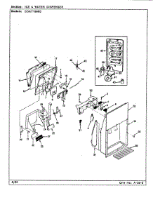 06 - Ice & Water Dispenser parts for Admiral Refrigerator GDNT18M92 / CF45B from AppliancePartsPros.com