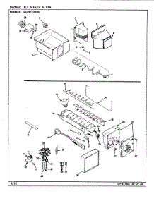 07 - Ice Maker & Bin parts for Admiral Refrigerator GDNT18M92 / CF45B from AppliancePartsPros.com