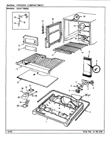 02 - Freezer Compartment parts for Admiral Refrigerator GDNT18M92 / CF45A from AppliancePartsPros.com