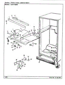 04 - Fresh Food Compartment parts for Admiral Refrigerator GDNT18M92 / CF45A from AppliancePartsPros.com