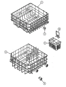 04 - Racks parts for Maytag Dishwasher GDU20JV-CN from AppliancePartsPros.com