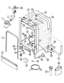 06 - Tub parts for Maytag Dishwasher GDU400V from AppliancePartsPros.com