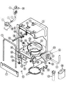 06 - Tub parts for Maytag Dishwasher GDU4K-CN from AppliancePartsPros.com