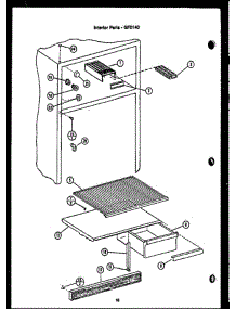 05 - Interior Parts parts for Amana Refrigerator GFD140 from AppliancePartsPros.com