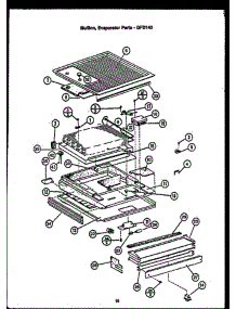 06 - Mullion parts for Amana Refrigerator GFD140 from AppliancePartsPros.com