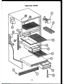 04 - Interior Parts parts for Amana Refrigerator GFD160 from AppliancePartsPros.com