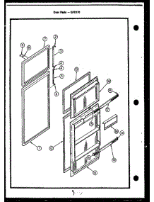 02 - Door Parts parts for Amana Refrigerator GFD170 from AppliancePartsPros.com