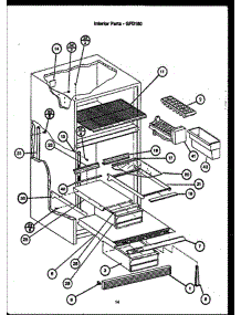 04 - Interior Parts parts for Amana Refrigerator GFD180 from AppliancePartsPros.com